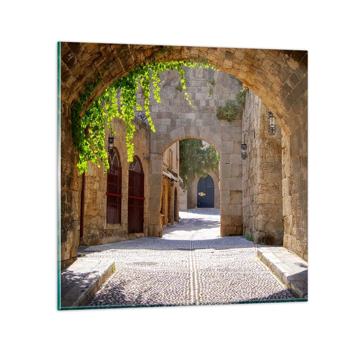 Quadro su vetro - Adesso passerà il corteo - 50x50 cm