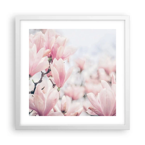 Poster in cornice bianca - Ideale di delicatezza - 40x40 cm