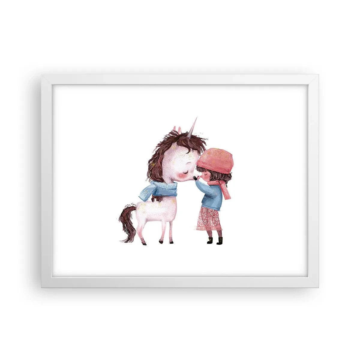 Poster in cornice bianca - Racconto d'inverno - 40x30 cm