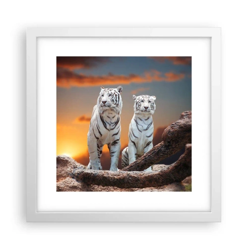 Poster in cornice bianca - Proprio come a Narnia - 30x30 cm