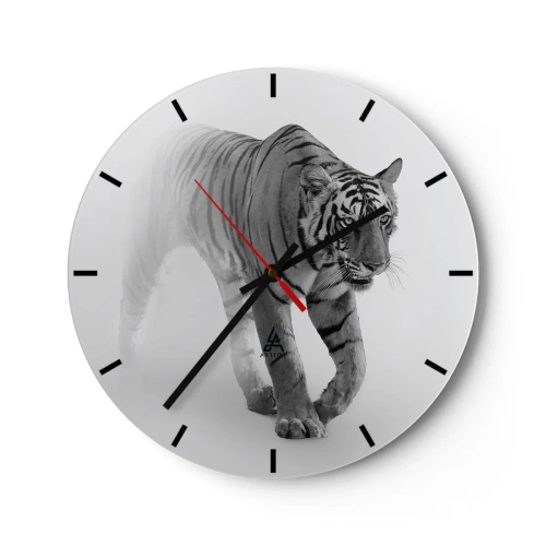 Orologio da parete - Orologio in Vetro - Incantato nella nebbia - 40x40 cm