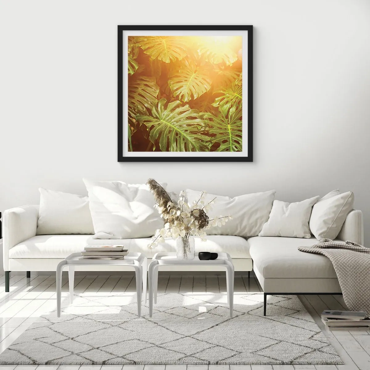 Poster in cornice nera - Entrando nel verde... - 60x60 cm