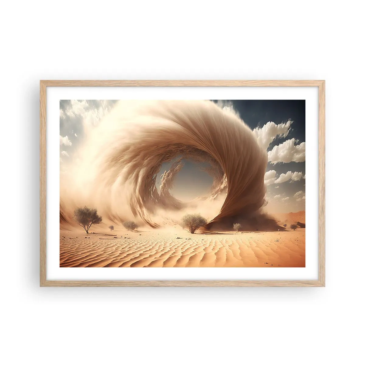 Poster in cornice rovere chiaro - Il portale è aperto - 70x50 cm