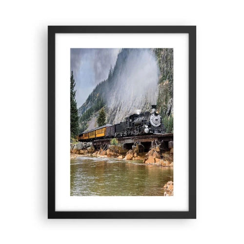 Poster in cornice nera - Dove andiamo? - 30x40 cm