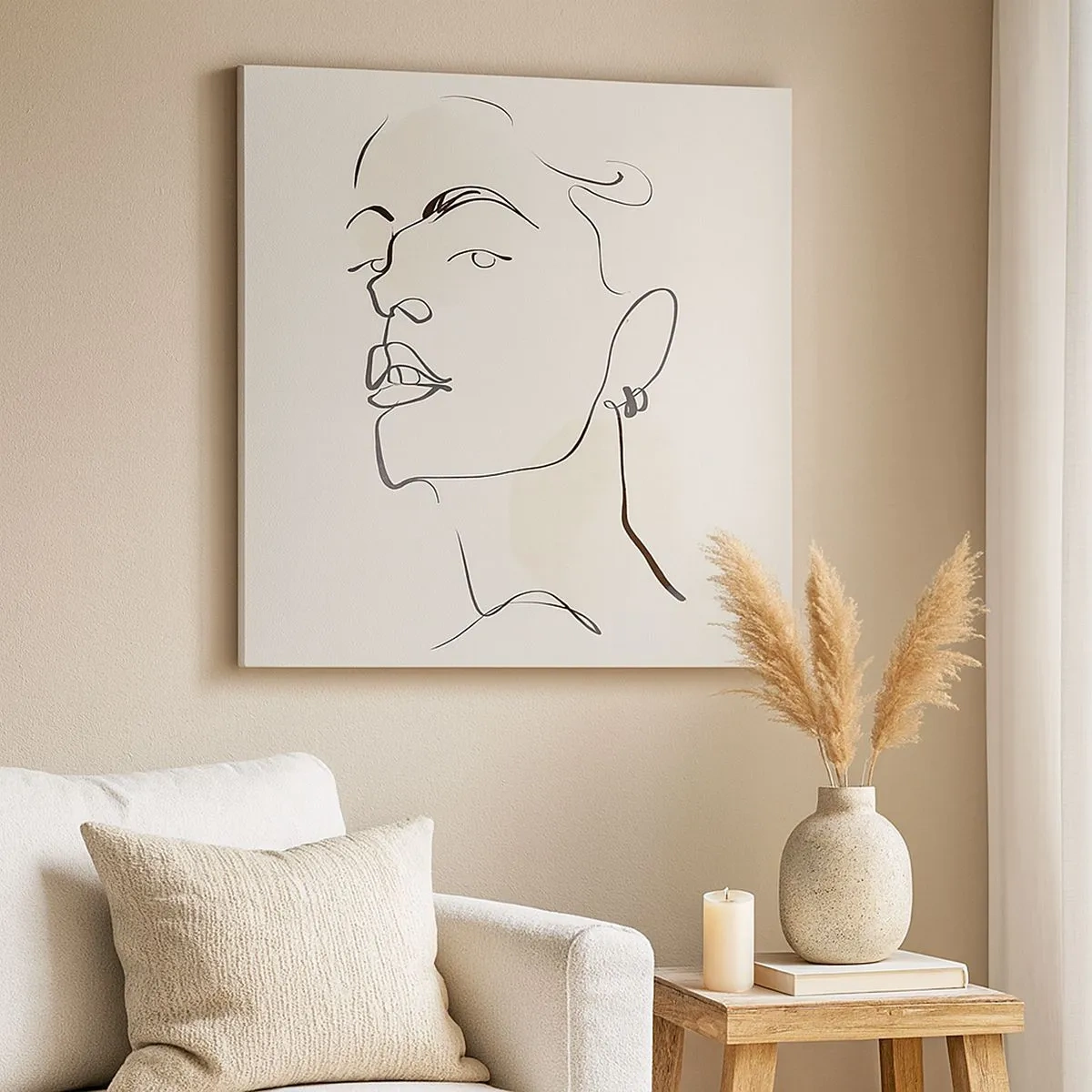 Quadro su tela - Stampe su Tela - Sguardo fiero - 30x30 cm