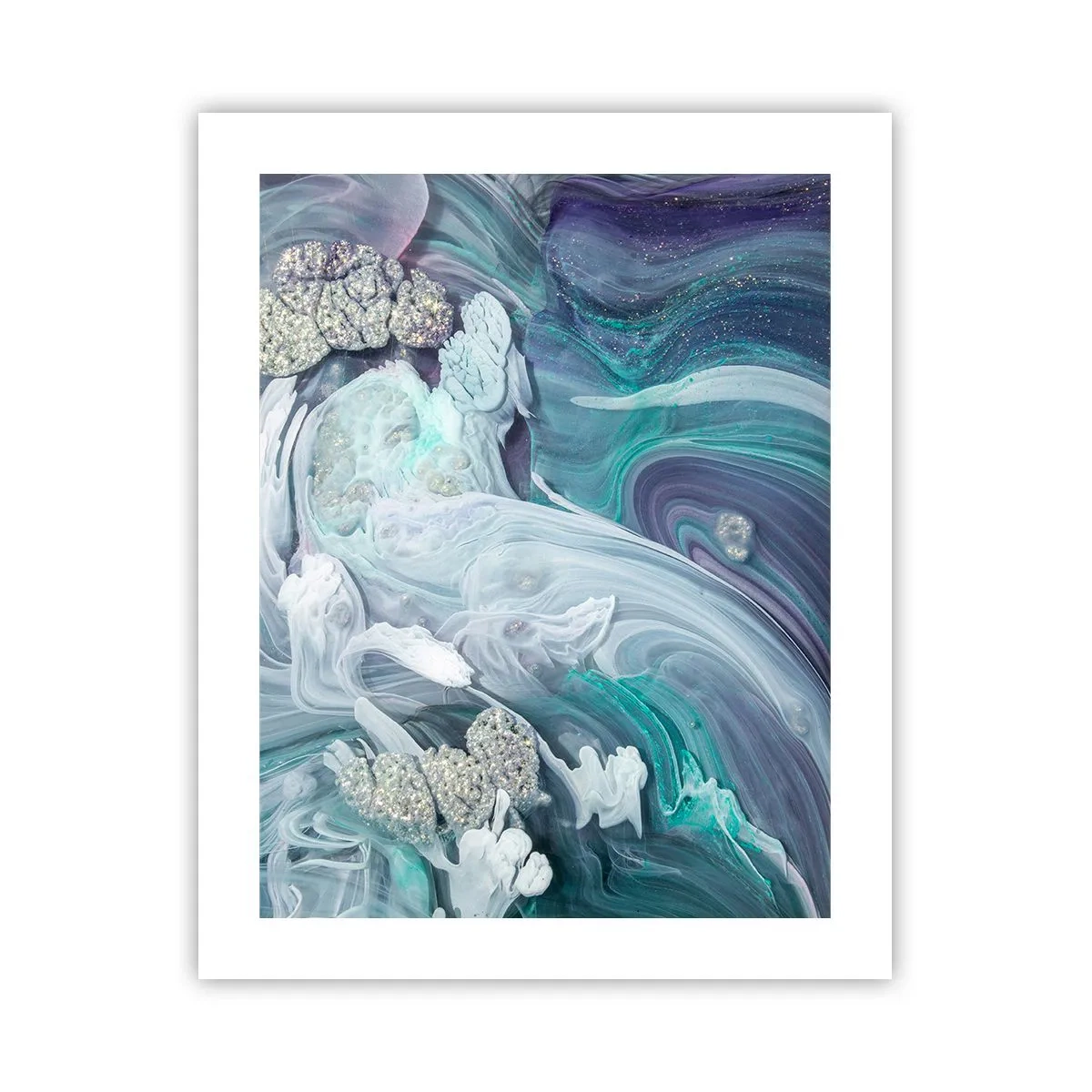 Poster - Correnti di blu - 40x50 cm