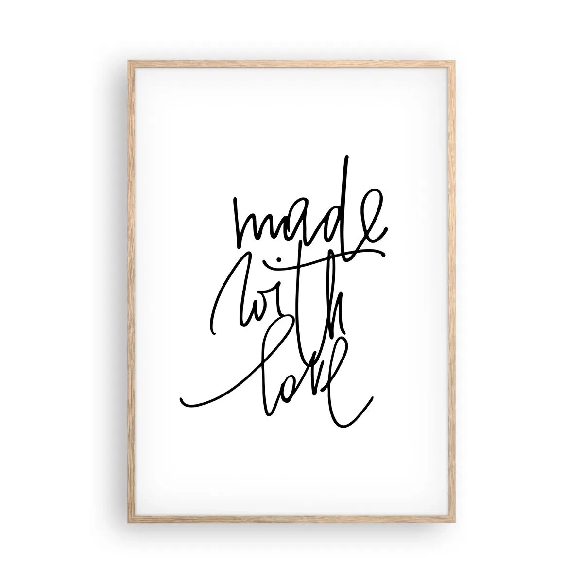 Poster in cornice rovere chiaro - La migliore marca - 70x100 cm