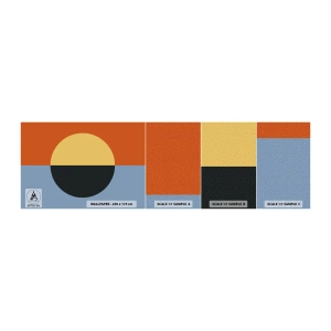 Campione di Fotomurale Adesivo Deluxe Sticker - Composizione di caldo e freddo - Astrazione, Pezzo, Grafica - 100x30 cm