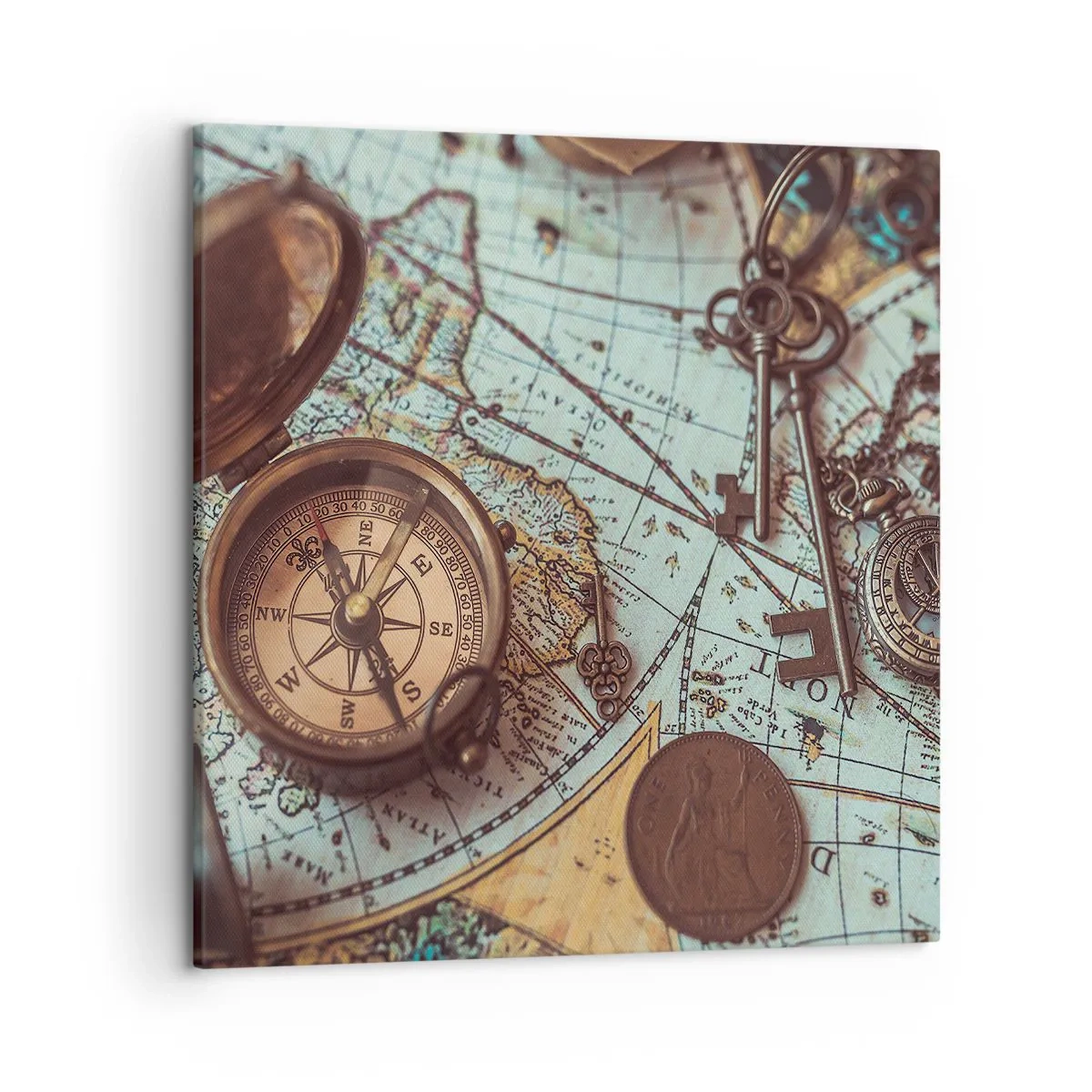 Quadro su tela - Stampe su Tela - Per il cercatore di avventure - 50x50 cm