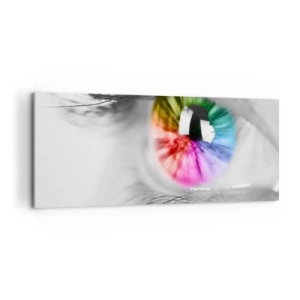 Quadro su tela - Stampe su Tela - Vedere il mondo a colori - 100x40 cm