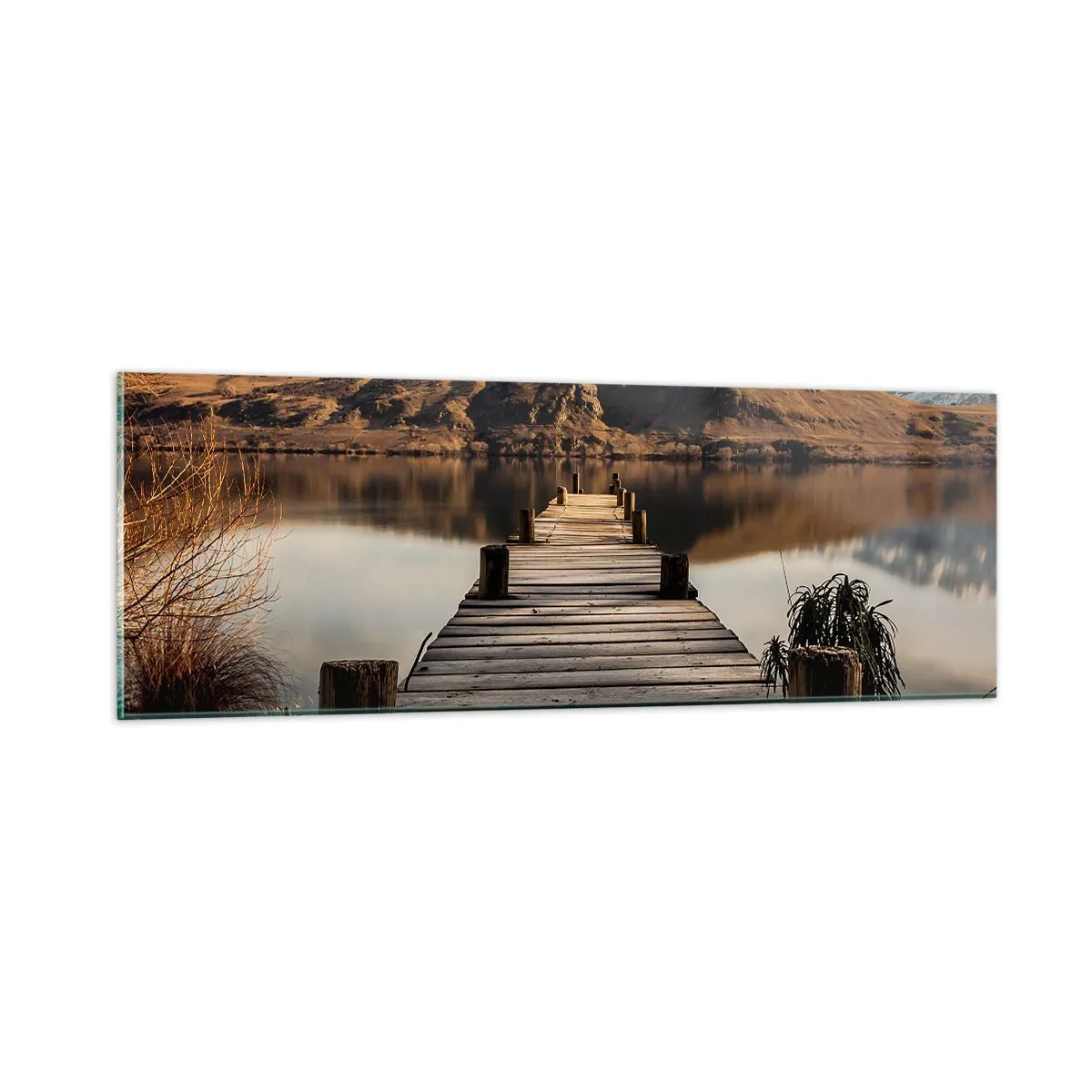 Quadro su vetro - Paesaggio nel silenzio - 90x30 cm