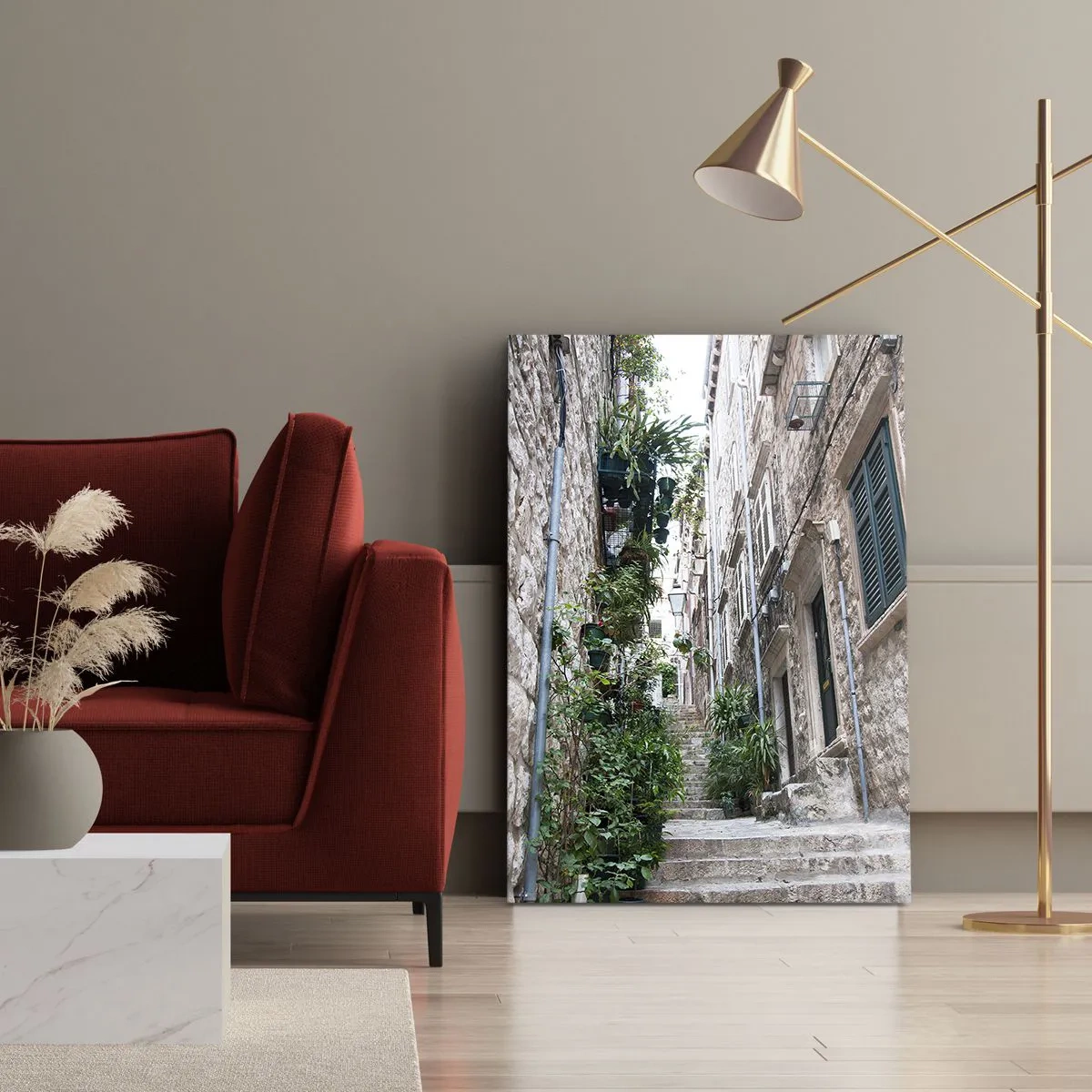 Quadro su tela - Stampe su Tela - Il fascino della città vecchia - 65x120 cm