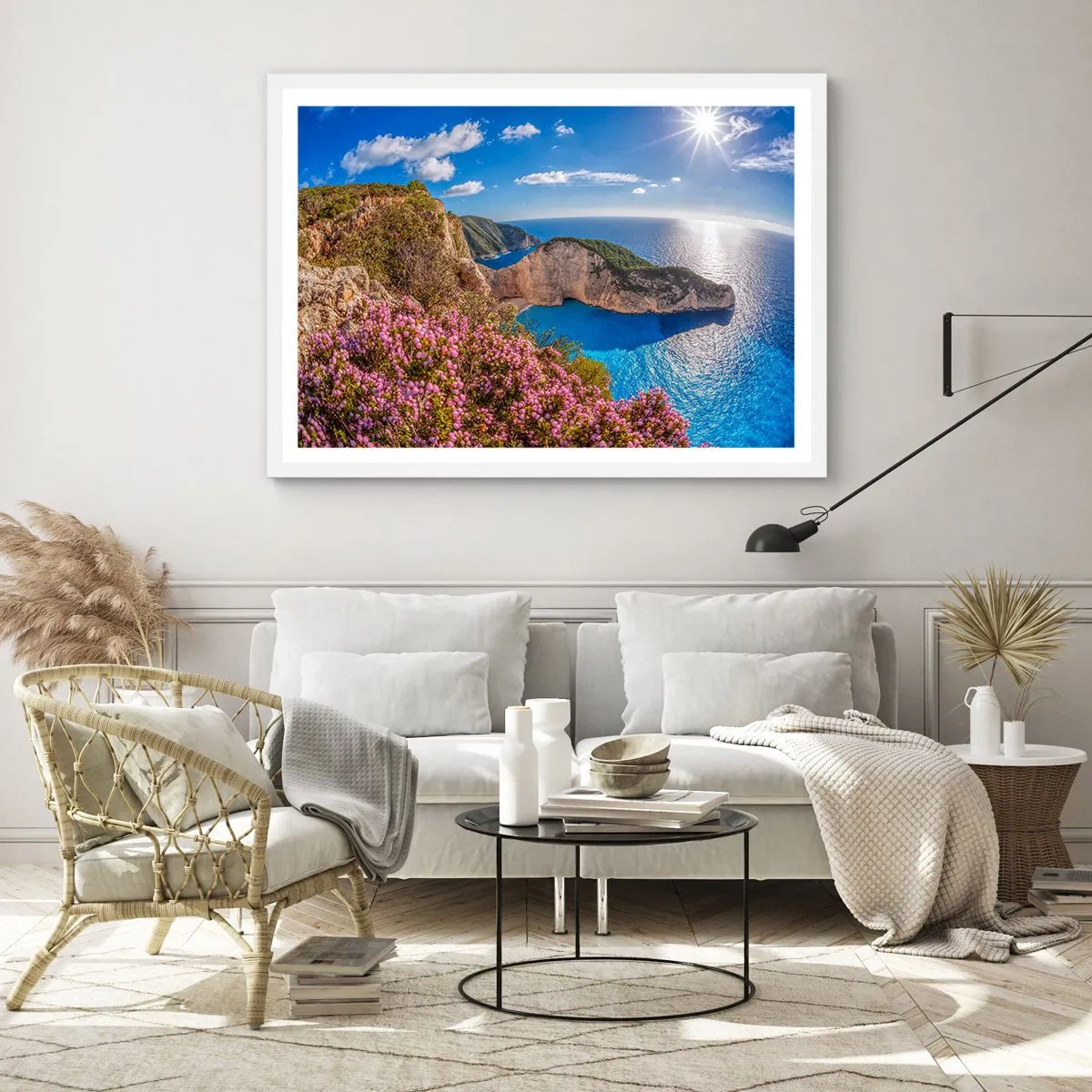 Poster in cornice bianca - Le mie grosse vacanze greche - 91x61 cm