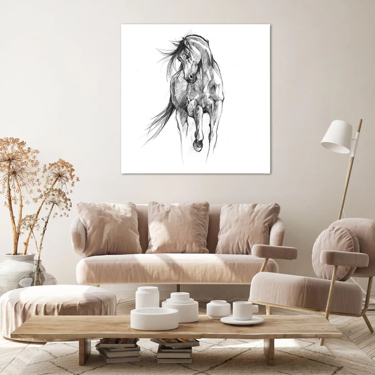 Quadro su tela - Stampe su Tela - Trotto aggraziato - 60x60 cm