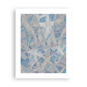 Poster - Nel labirinto grigioblu - 40x50 cm