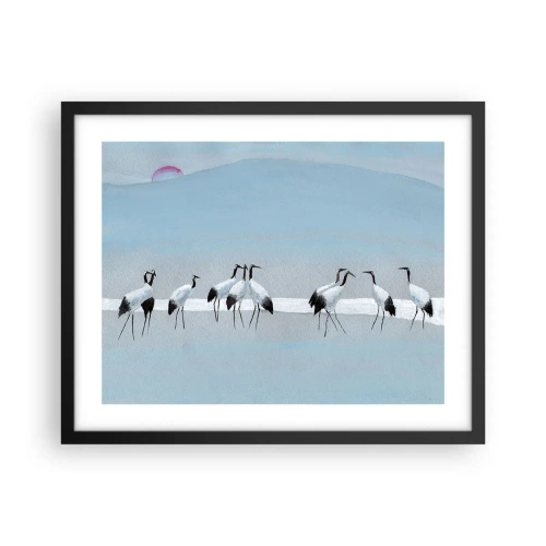 Poster in cornice nera - Dopo un giorno rovente - 50x40 cm