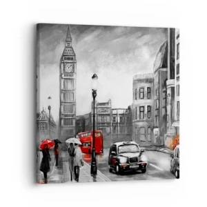 Quadro su tela - Stampe su Tela - Una città per niente grigia - 30x30 cm