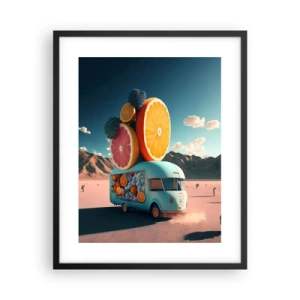 Poster in cornice nera - Il sapore delle vacanze - 40x50 cm