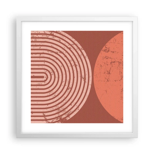 Poster in cornice bianca - Rapporti stretti - 40x40 cm