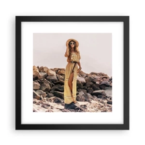 Poster in cornice nera - La magia delle pietre - 30x30 cm