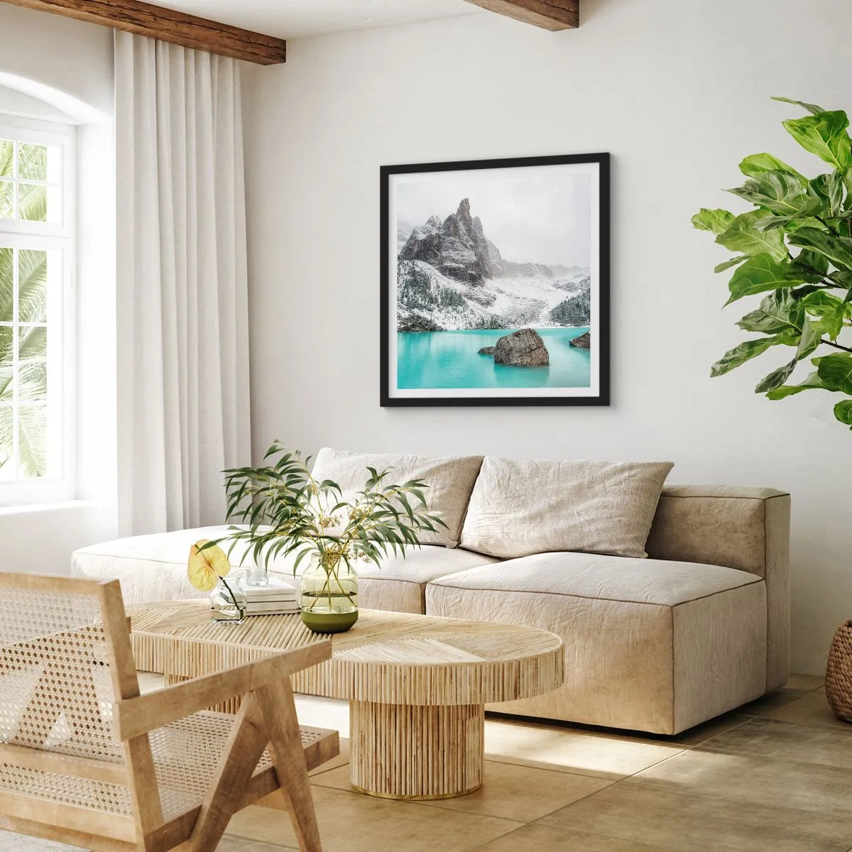 Poster in cornice nera - Di guardia - 40x40 cm