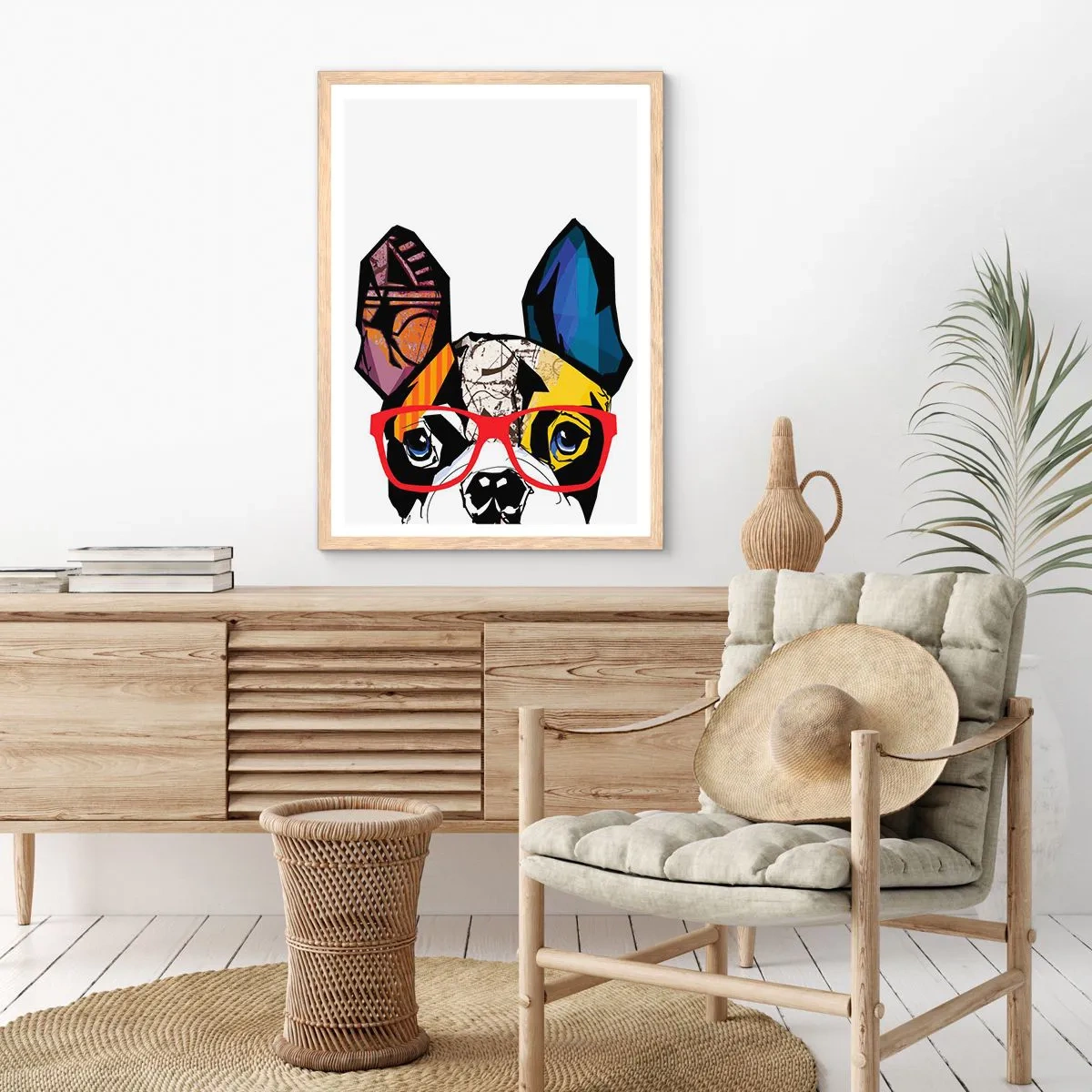 Poster in cornice rovere chiaro - Intellettuale - 50x70 cm