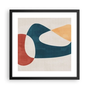 Poster in cornice nera - Influenze e metamorfosi - 40x40 cm