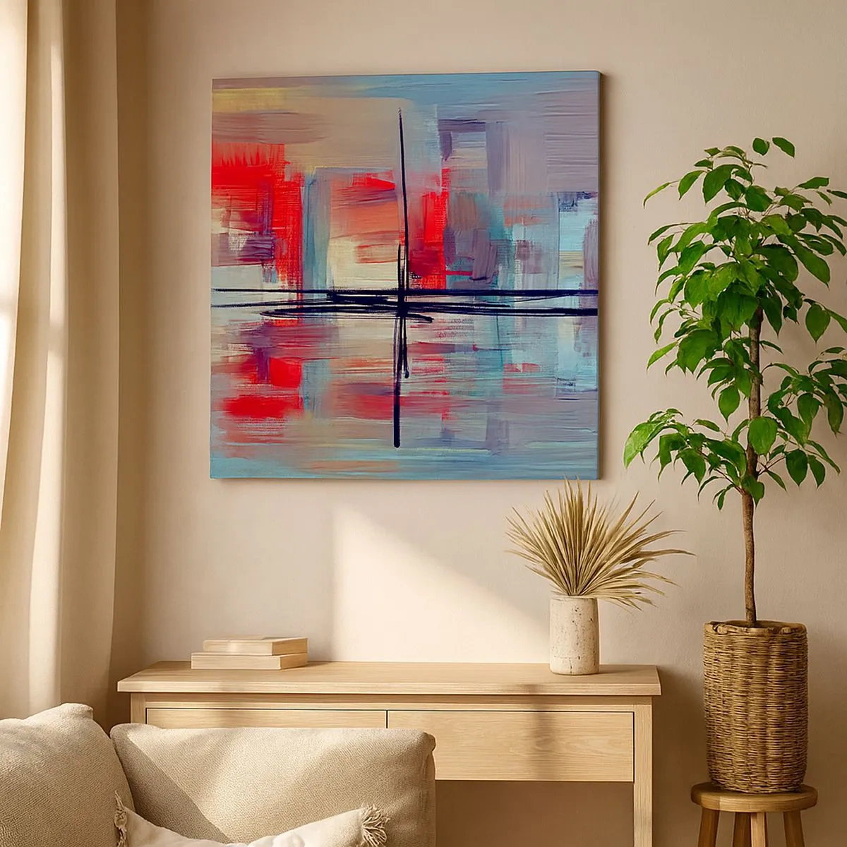 Quadro su tela - Stampe su Tela - Paesaggio in una dimensione sconosciuta - 30x30 cm