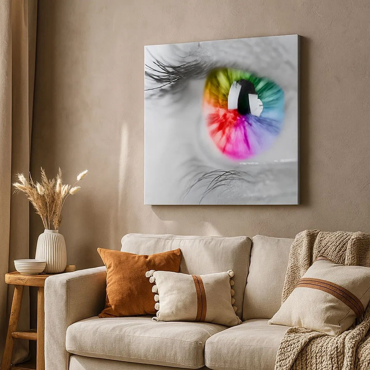 Quadro su tela - Stampe su Tela - Vedere il mondo a colori - 30x30 cm