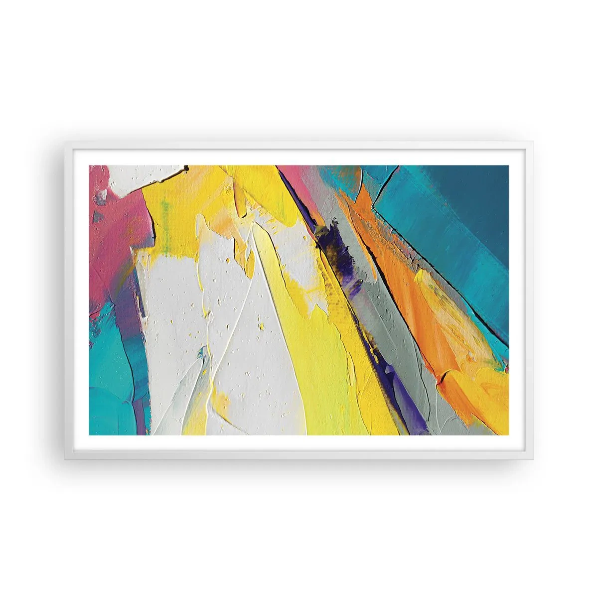 Poster in cornice bianca - Anatomia della luce - 91x61 cm