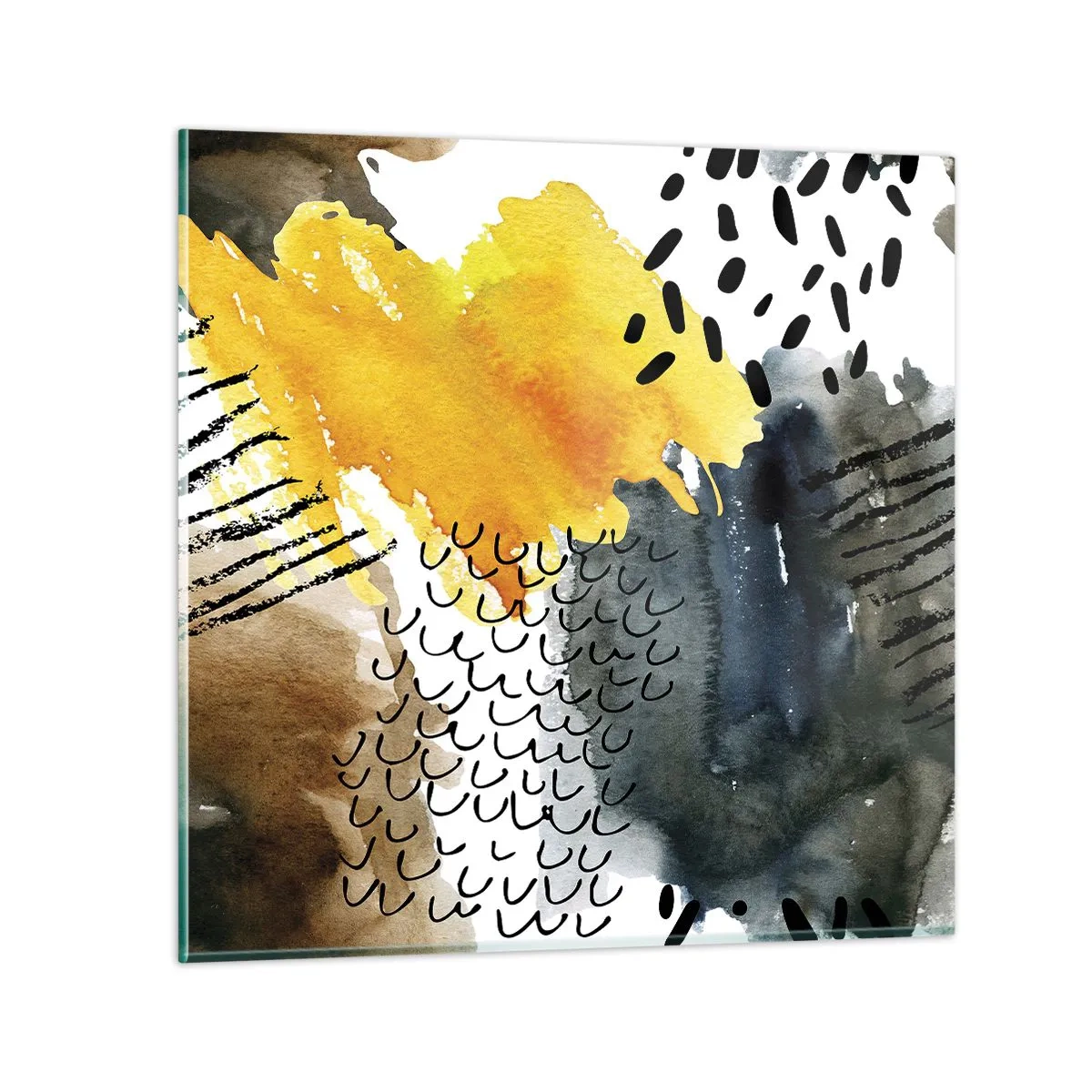 Quadro su vetro - L'incontro degli elementi - 60x60 cm