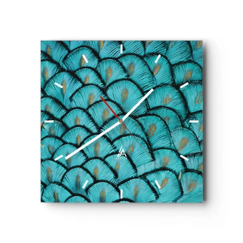 Orologio da parete - Orologio in Vetro - La grande festa delle piume - 40x40 cm