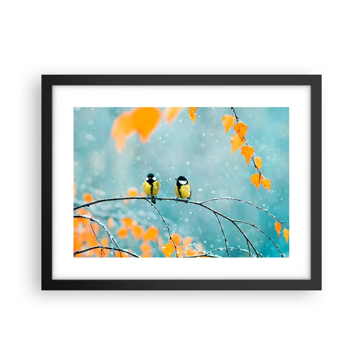 Poster in cornice nera - Pettegolezzi alati - 40x30 cm
