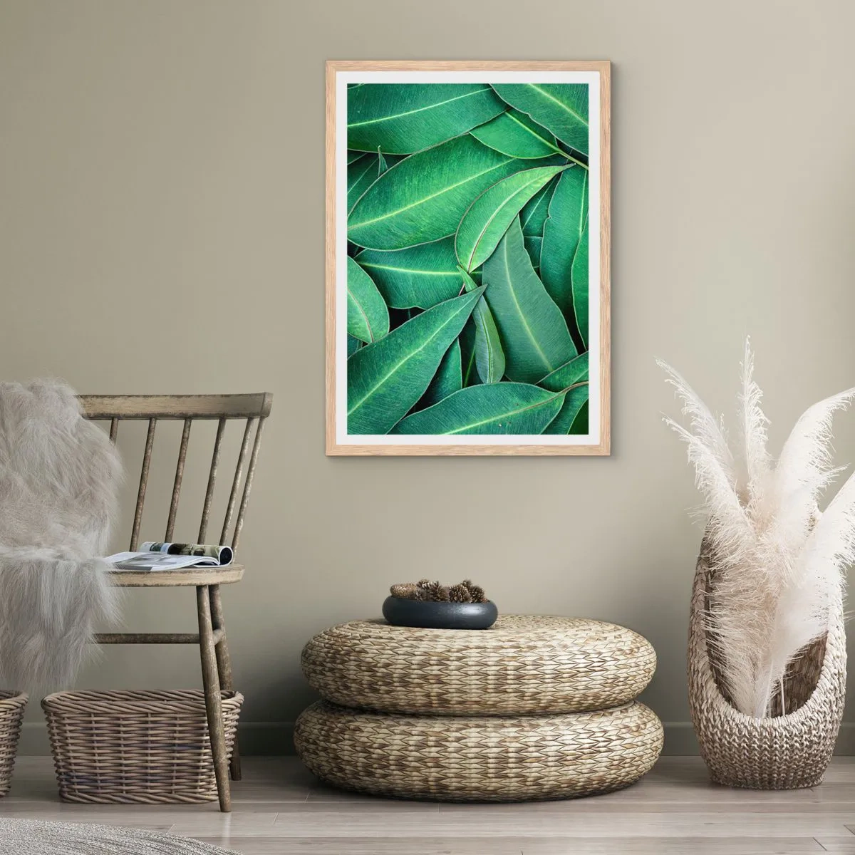 Poster in cornice rovere chiaro - Succosi e freschi - 70x100 cm