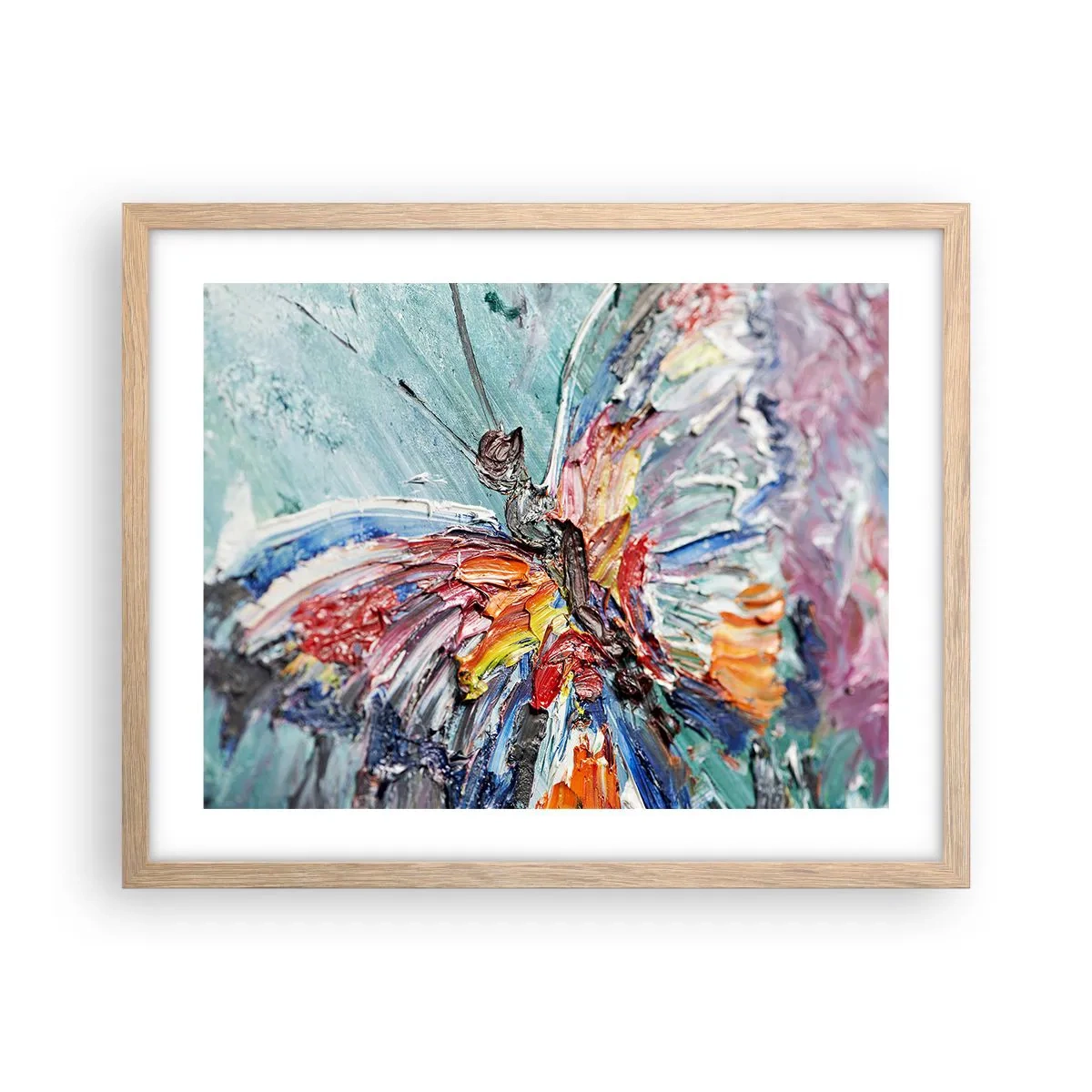 Poster in cornice rovere chiaro - Dipinto dalla natura - 50x40 cm
