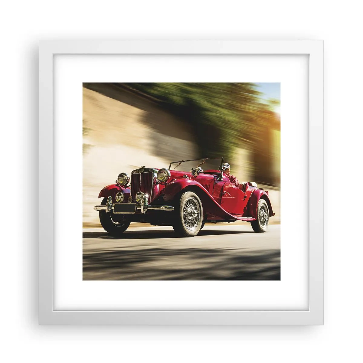 Poster in cornice bianca - Più bella della Nike di Samotracia - 30x30 cm