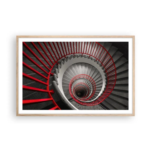 Poster in cornice rovere chiaro - I giochi dell'architettura - 91x61 cm