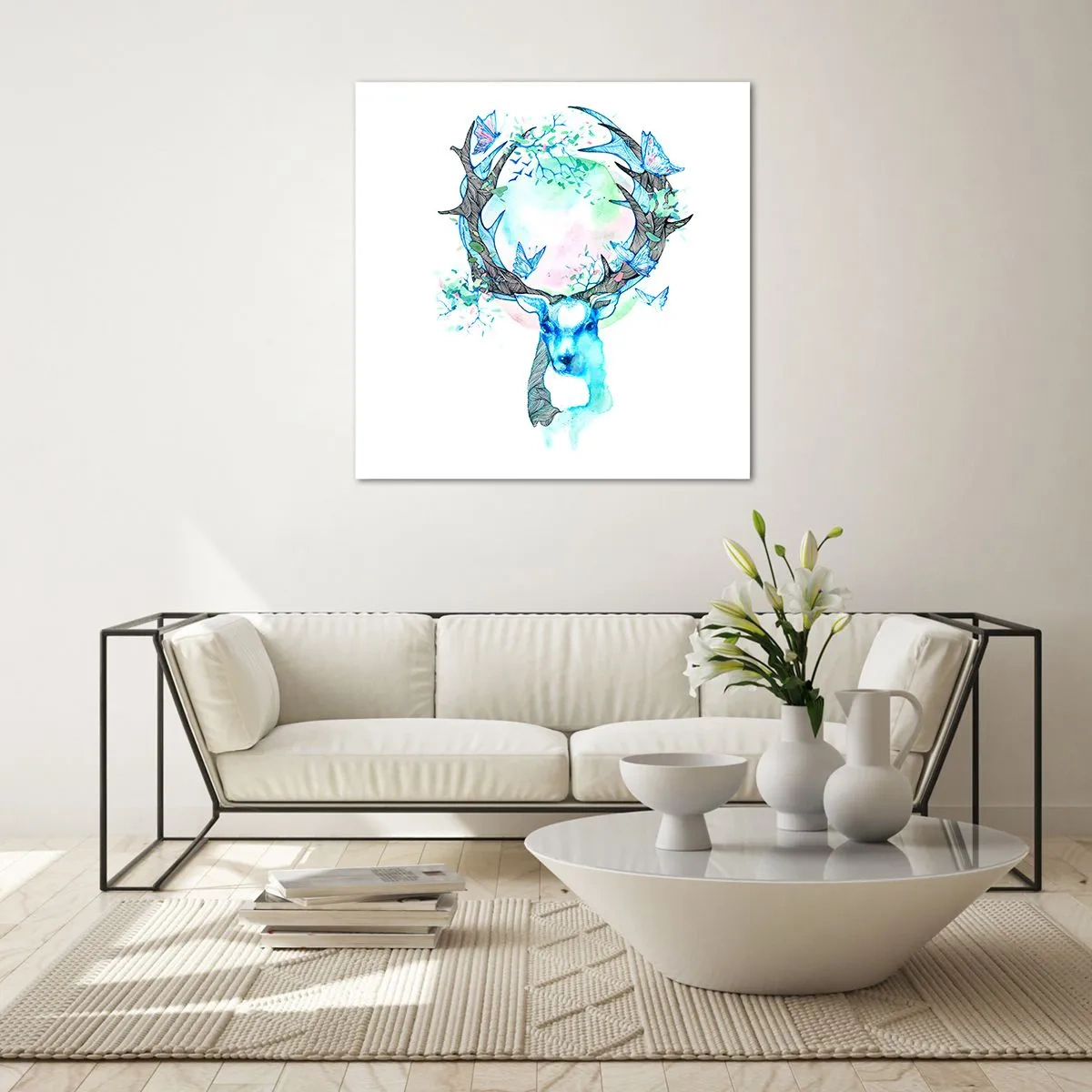Quadro su vetro - La forza e la delicatezza della natura - 60x60 cm