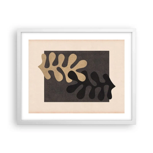 Poster in cornice bianca - Assenza e completamento - 50x40 cm