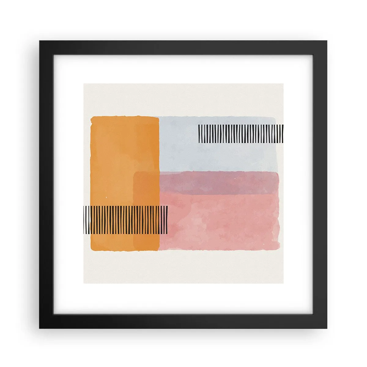 Poster in cornice nera - Da un angolo all'altro - 30x30 cm