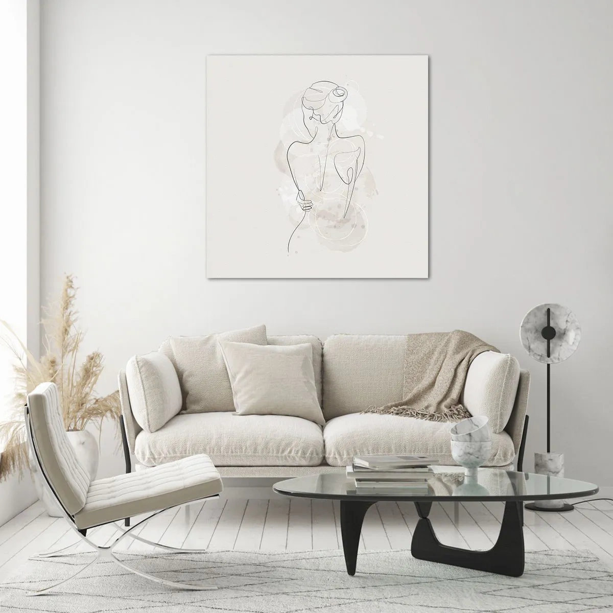 Quadro su vetro - Come uno strumento delicato - 50x50 cm