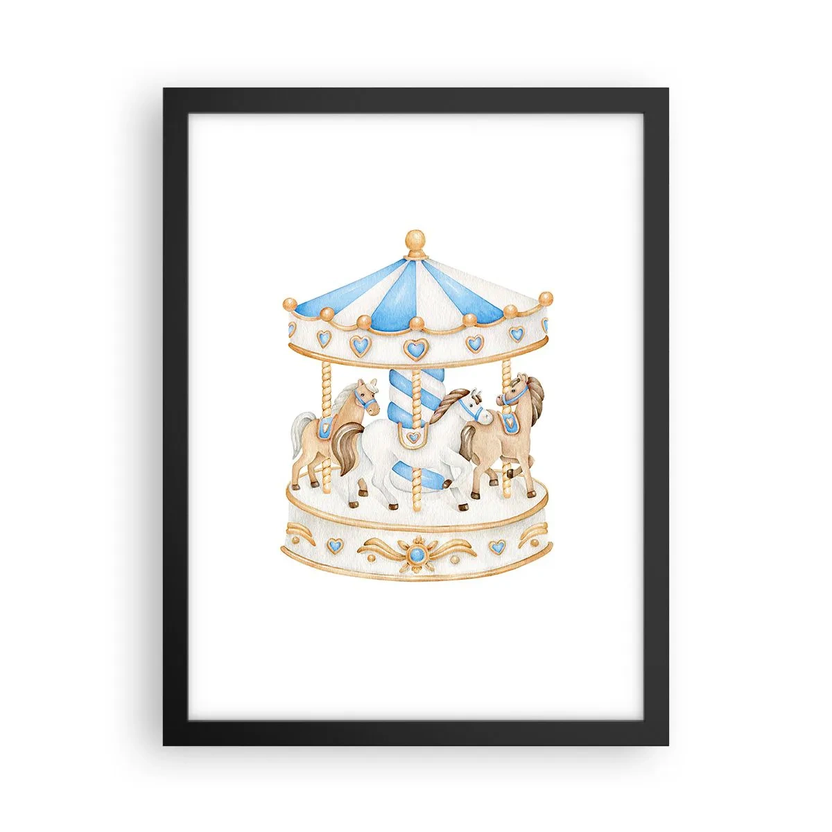 Poster in cornice nera - Dolce infanzia - 30x40 cm