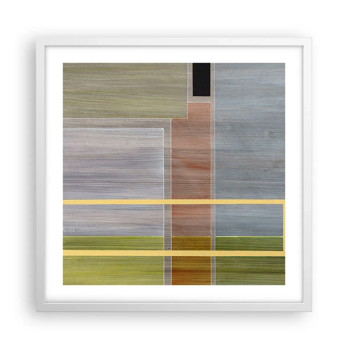 Poster in cornice bianca - Semplice e tranquillo - 50x50 cm