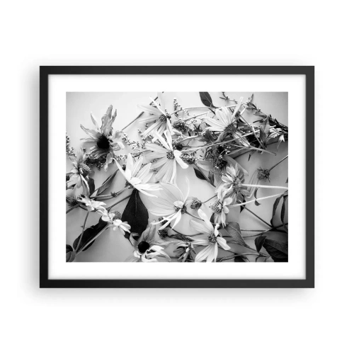 Poster in cornice nera - Un non bouquet di fiori - 50x40 cm