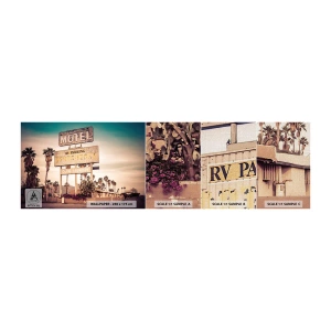 Campione di Fotomurale Premium Canvas - Qui il tempo si è fermato - Paesaggio, Architettura, Stati Uniti d'America - 100x30 cm