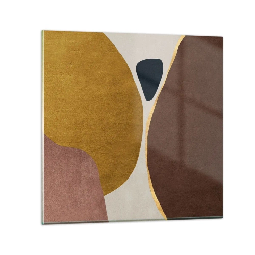 Quadro su vetro - Astrazione: un luogo nello spazio - 70x70 cm