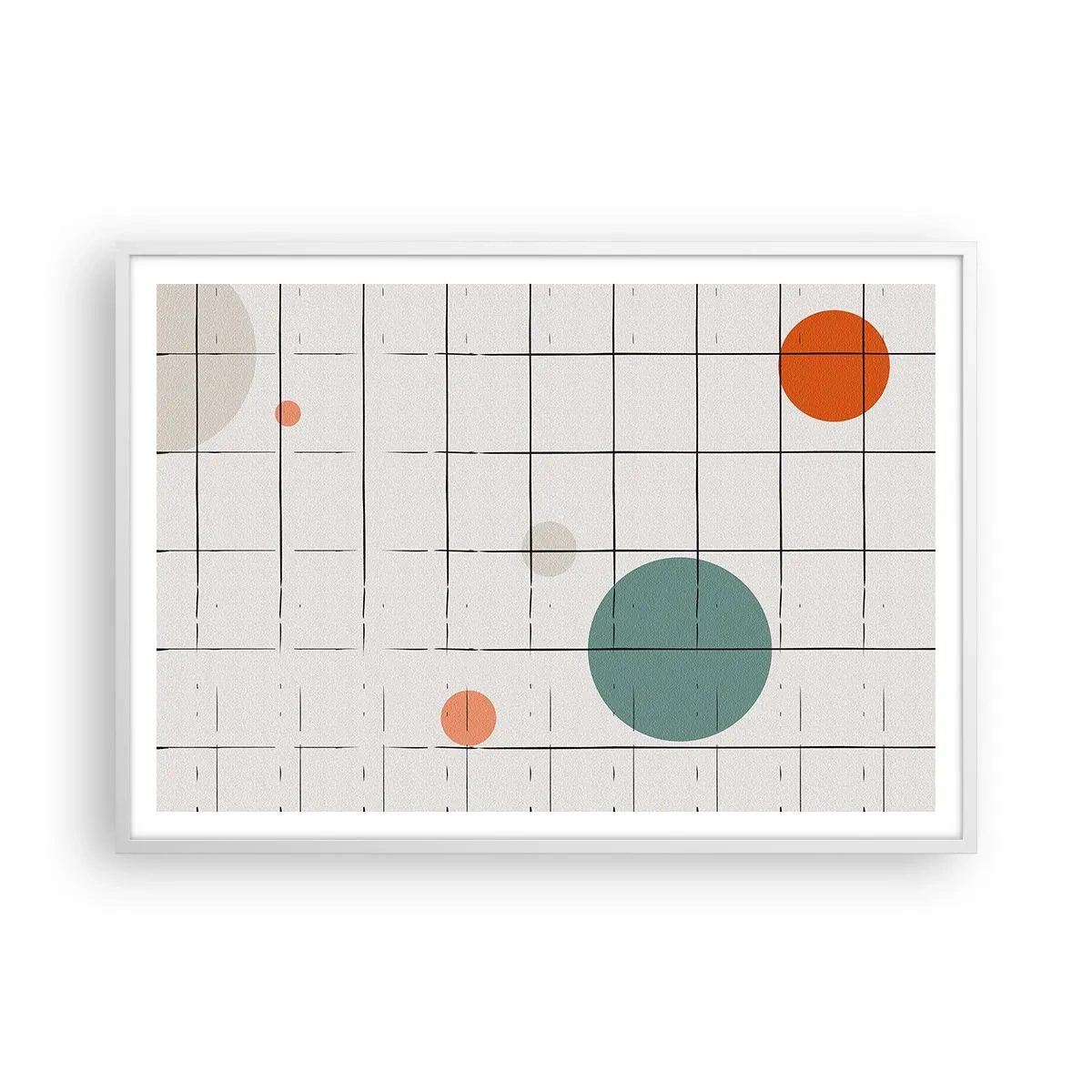 Poster in cornice bianca - Prigionieri. Noi o loro? - 100x70 cm