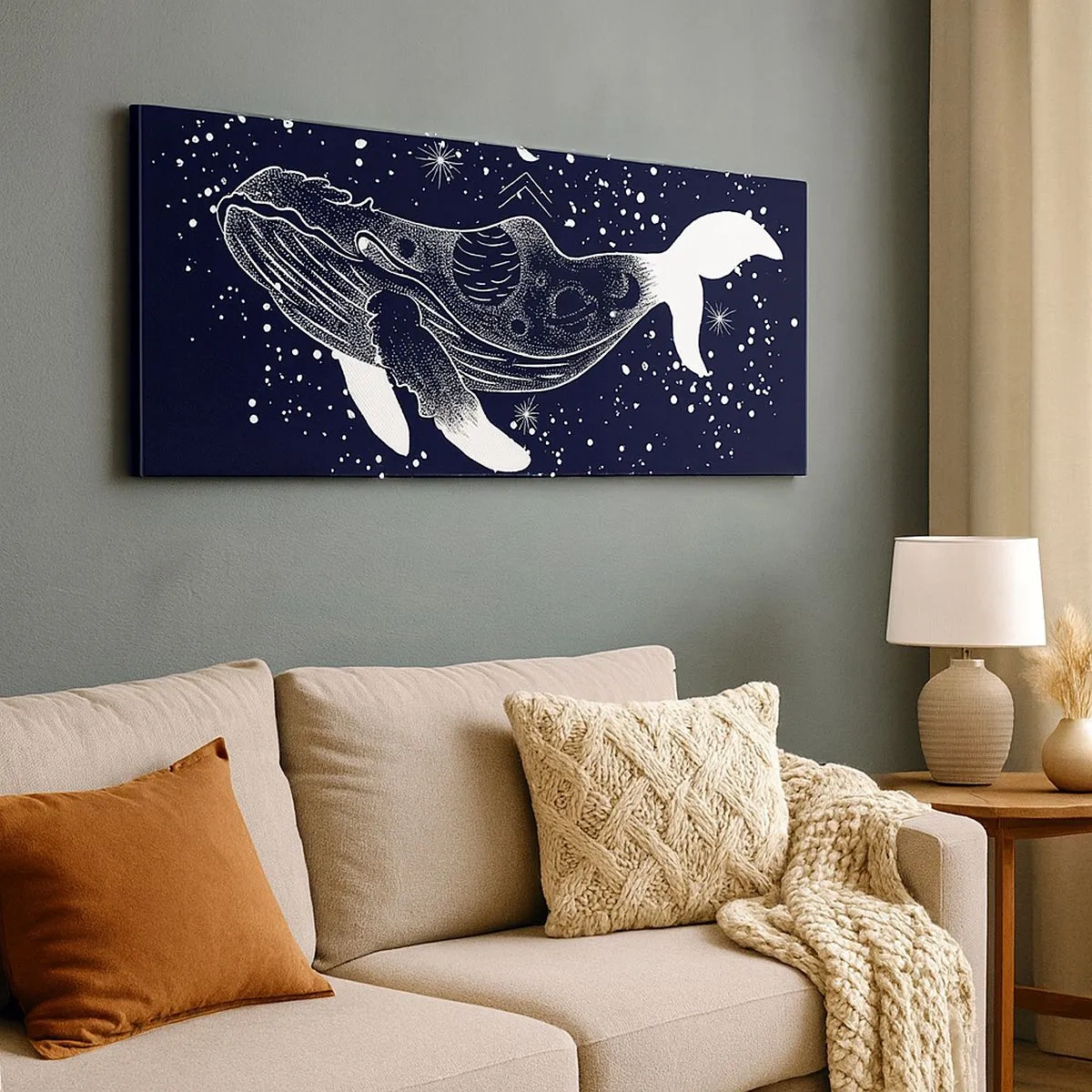 Quadro su tela - Stampe su Tela - Nell'oceano dell'universo - 100x40 cm