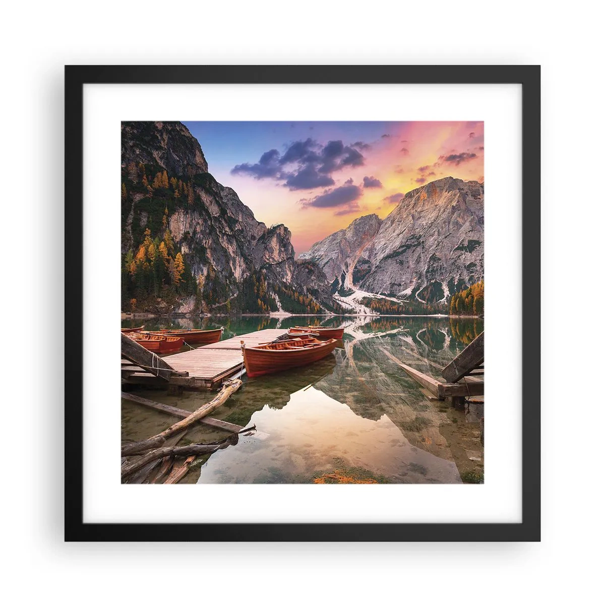 Poster in cornice nera - La promessa del giorno - 40x40 cm