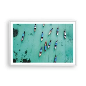 Poster in cornice bianca - In gioiosa attesa - 91x61 cm